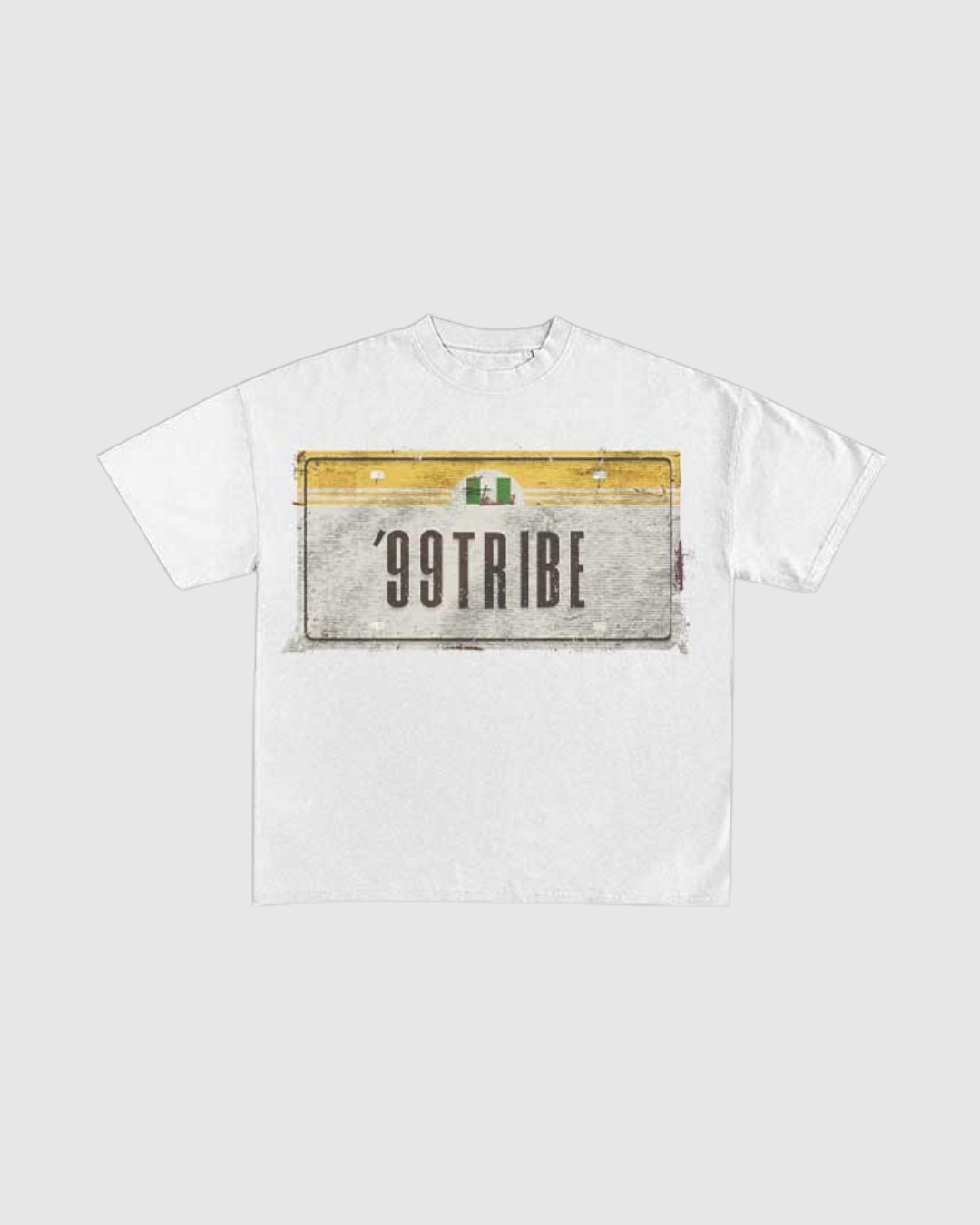 white-99-tribe-license-plate-tee